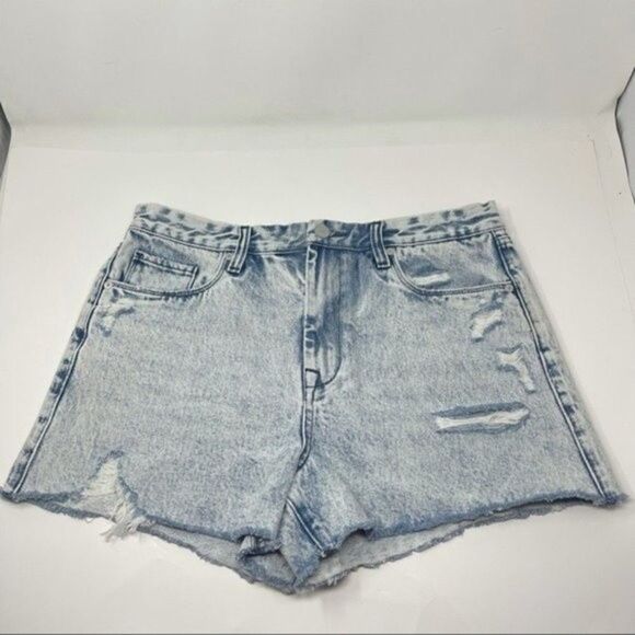 BlankNYC The Barrow vintage high rise short blue denim size 31 BoxK - Picture 2 of 6